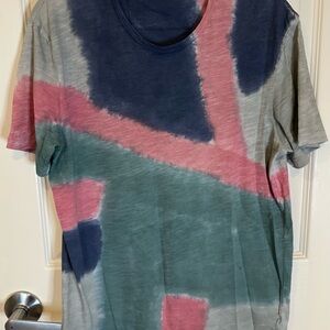 John Varvatos Blue and Green T-Shirt